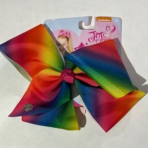 Jojo Siwa signature hair bow rainbow NEW!